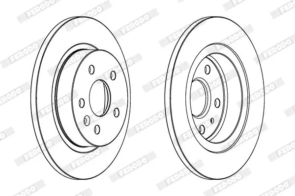 Handler.Part Brake disc FERODO DDF1872C 2