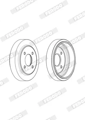 Handler.Part Brake drum FERODO FDR329216 5