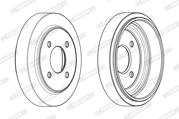 Handler.Part Brake drum FERODO FDR329216 4