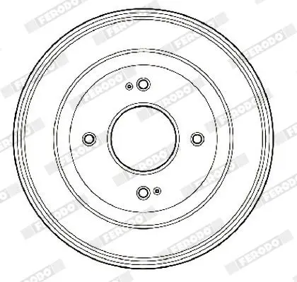 Handler.Part Brake drum FERODO FDR329061 4