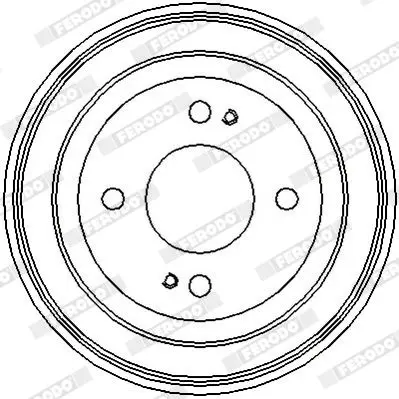 Handler.Part Brake drum FERODO FDR329060 4