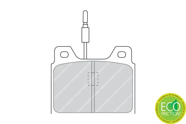 Handler.Part Brake pad set, disc brake FERODO FDB71 2