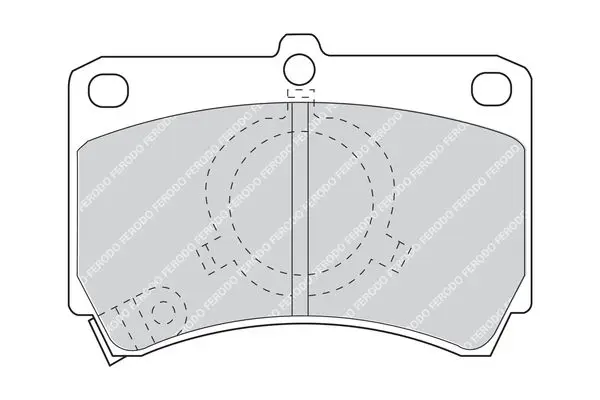 Handler.Part Brake pad set, disc brake FERODO FDB993 1