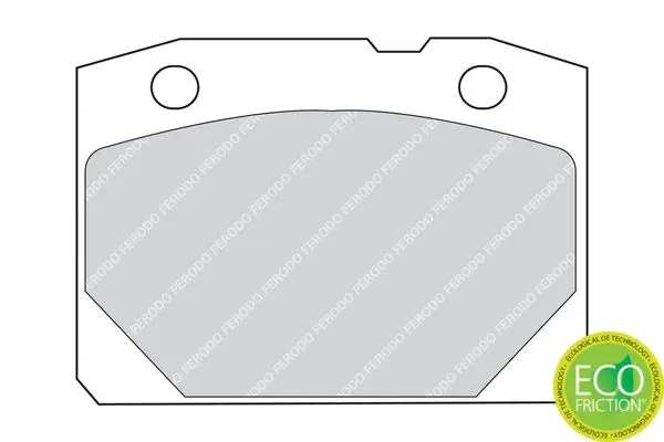 Handler.Part Brake pad set, disc brake FERODO FDB96 2