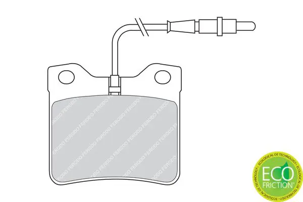 Handler.Part Brake pad set, disc brake FERODO FDB619 2