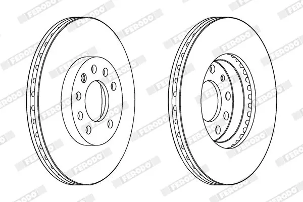 Handler.Part Brake disc FERODO DDF1191C1 1