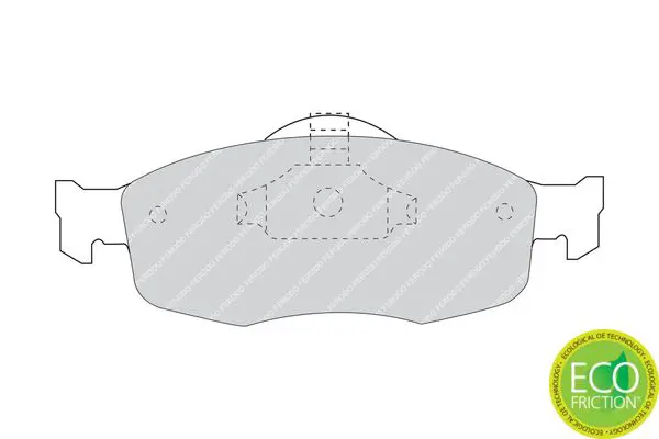 Handler.Part Brake pad set, disc brake FERODO FDB884 1