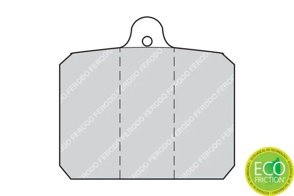 Handler.Part Brake pad set, disc brake FERODO FDB55 2