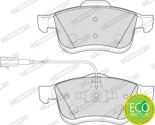 Handler.Part Brake pad set, disc brake FERODO FDB4951 3