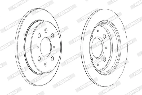 Handler.Part Brake disc FERODO DDF2244C 2