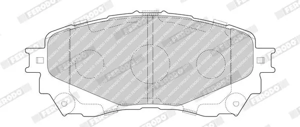 Handler.Part Brake pad set, disc brake FERODO FDB4891 2