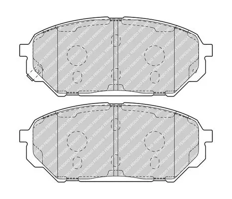 Handler.Part Brake pad set, disc brake FERODO FDB4889 2