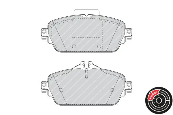 Handler.Part Brake pad set, disc brake FERODO FDB4870 2