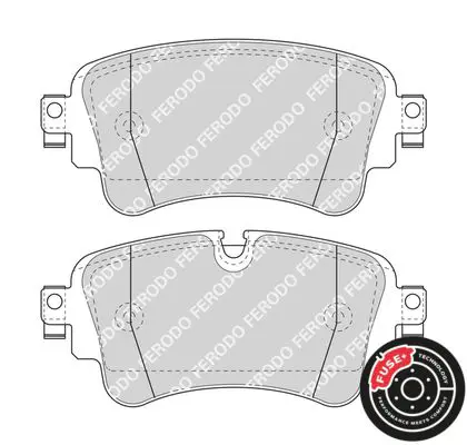 Handler.Part Brake pad set, disc brake FERODO FDB4807 2