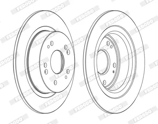 Handler.Part Brake disc FERODO DDF1776C 1