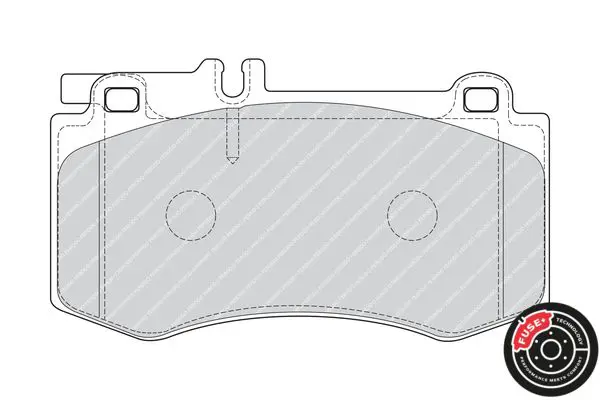 Handler.Part Brake pad set, disc brake FERODO FDB4694 2