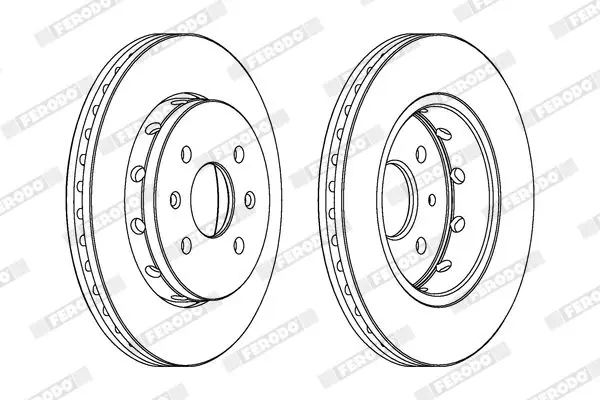 Handler.Part Brake disc FERODO DDF1628 1