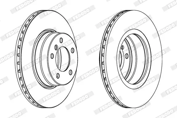 Handler.Part Brake disc FERODO DDF1241C 2