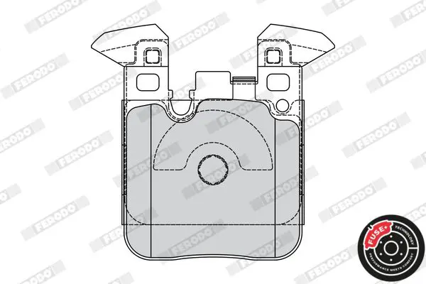 Handler.Part Brake pad set, disc brake FERODO FDB4663 2