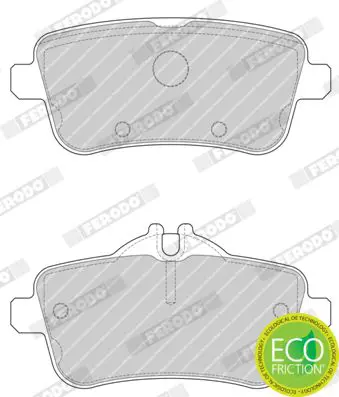 Handler.Part Brake pad set, disc brake FERODO FDB4701 2