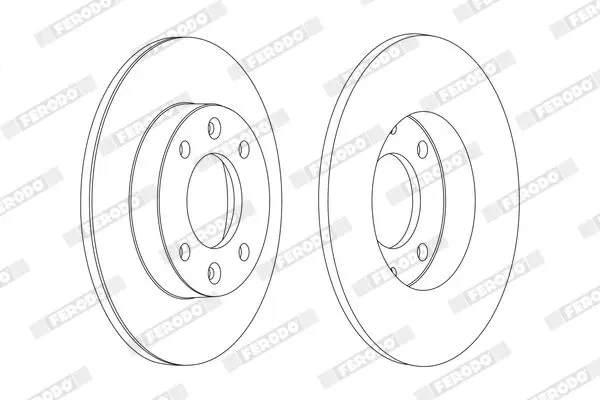 Handler.Part Brake disc FERODO DDF1178C 2