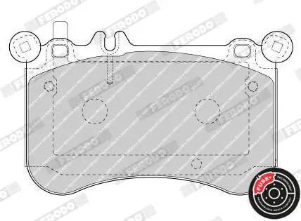 Handler.Part Brake pad set, disc brake FERODO FDB4696 2