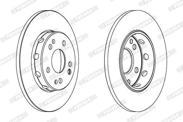 Handler.Part Brake disc FERODO DDF124 2