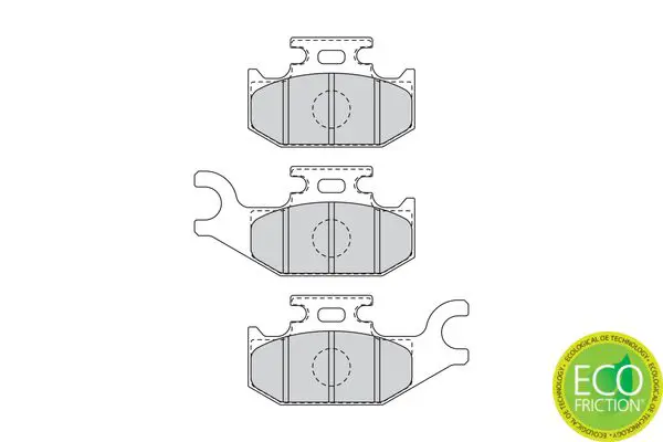 Handler.Part Brake pad set, disc brake FERODO FDB4614 2