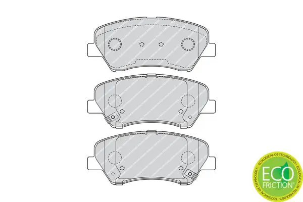 Handler.Part Brake pad set, disc brake FERODO FDB4613 2