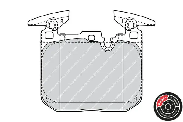 Handler.Part Brake pad set, disc brake FERODO FDB4611 2