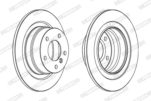 Handler.Part Brake disc FERODO DDF1230C 2