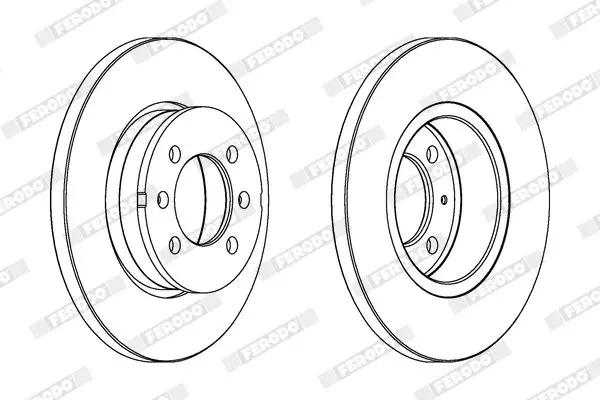 Handler.Part Brake disc FERODO DDF123 2