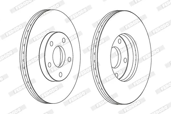 Handler.Part Brake disc FERODO DDF1172C 2