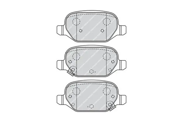 Handler.Part Brake pad set, disc brake FERODO FDB4464 2