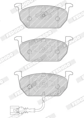 Handler.Part Brake pad set, disc brake FERODO FDB4454 3