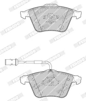 Handler.Part Brake pad set, disc brake FERODO FDB4427 3