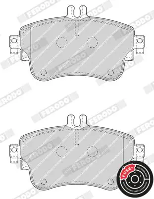 Handler.Part Brake pad set, disc brake FERODO FDB4428 3