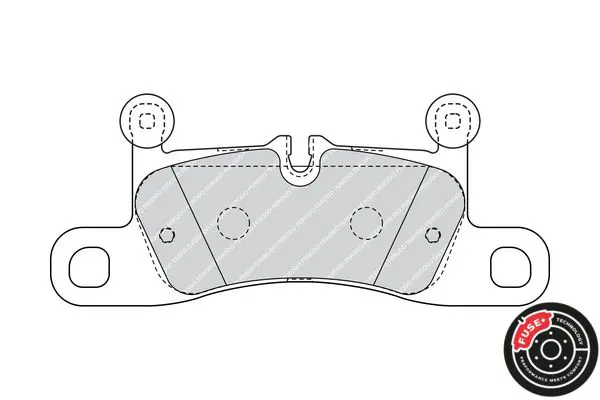 Handler.Part Brake pad set, disc brake FERODO FDB4424 2