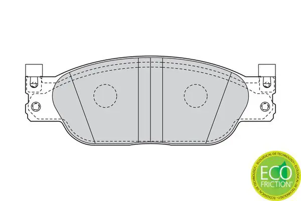 Handler.Part Brake pad set, disc brake FERODO FDB4389 2