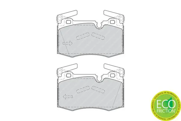 Handler.Part Brake pad set, disc brake FERODO FDB4358 2