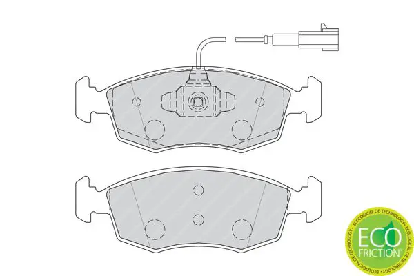 Handler.Part Brake pad set, disc brake FERODO FDB4353 2