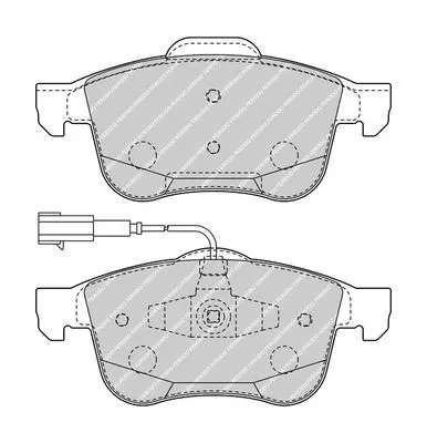 Handler.Part Brake pad set, disc brake FERODO FDB4338 2