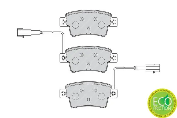 Handler.Part Brake pad set, disc brake FERODO FDB4325 2