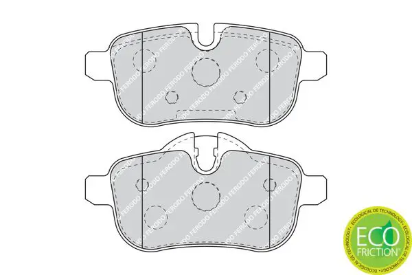 Handler.Part Brake pad set, disc brake FERODO FDB4401 2