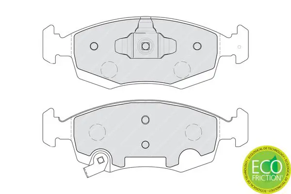 Handler.Part Brake pad set, disc brake FERODO FDB4400 2