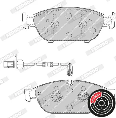 Handler.Part Brake pad set, disc brake FERODO FDB4397 3