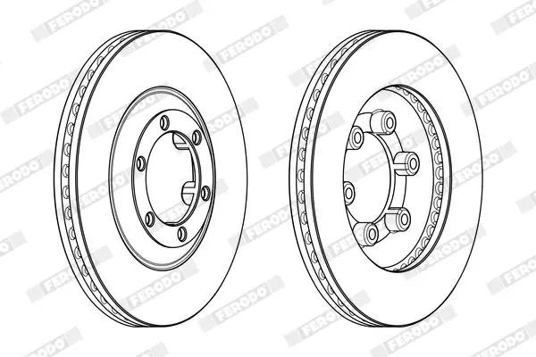 Handler.Part Brake disc FERODO DDF1947C 2