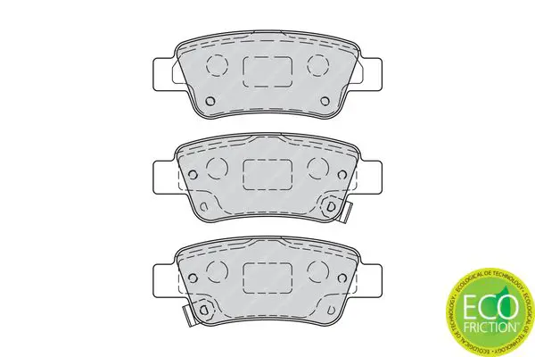 Handler.Part Brake pad set, disc brake FERODO FDB4233 2