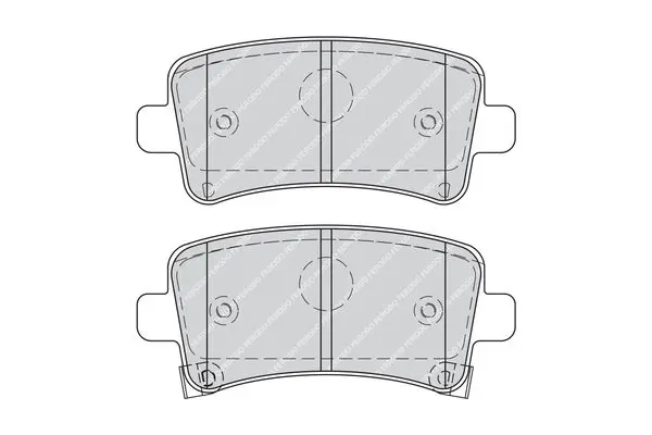 Handler.Part Brake pad set, disc brake FERODO FDB4252 2