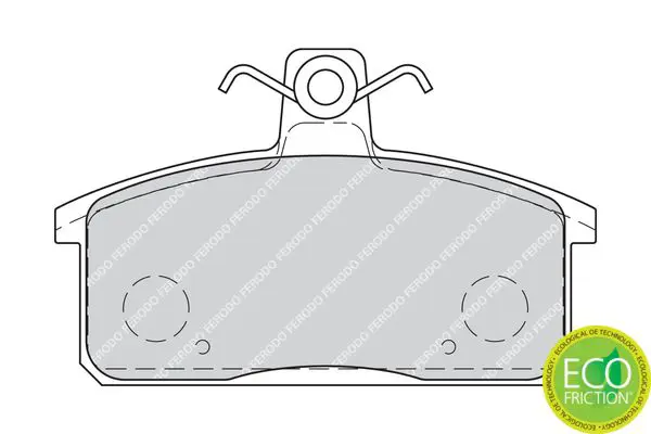 Handler.Part Brake pad set, disc brake FERODO FDB4226 2